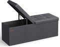 SONGMICS MAZIE Collection - 43 Inches Storage Ottoman Bench with Flipping Lid, Storage Chest with