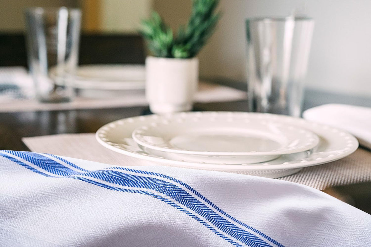 Dish Towels Set (Value Pack of 30) Size 15x25 Inch, 100% Cotton Soft & Absorbent Linen Kitchen