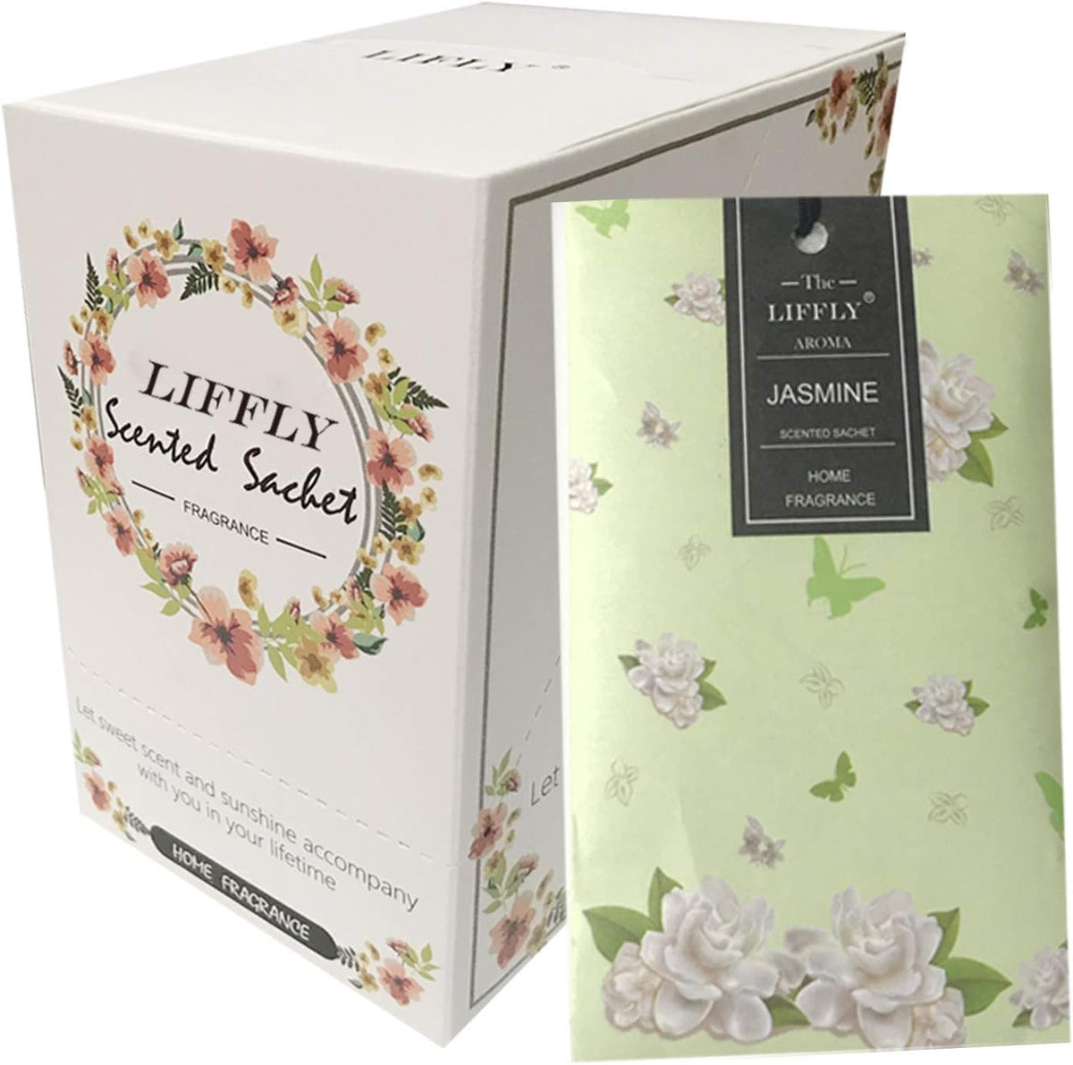 14 Packs Jasmine Scented Sachets for Drawers and Closets