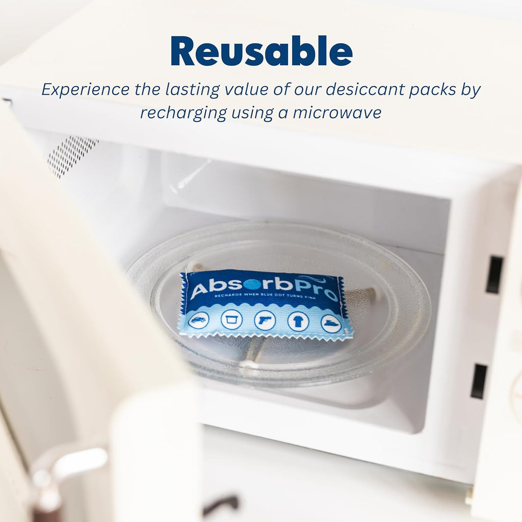 Rechargeable Dehumidifier Bag 1-Pack - 100g Reusable Moisture Absorbers - Silica Gel Packets for