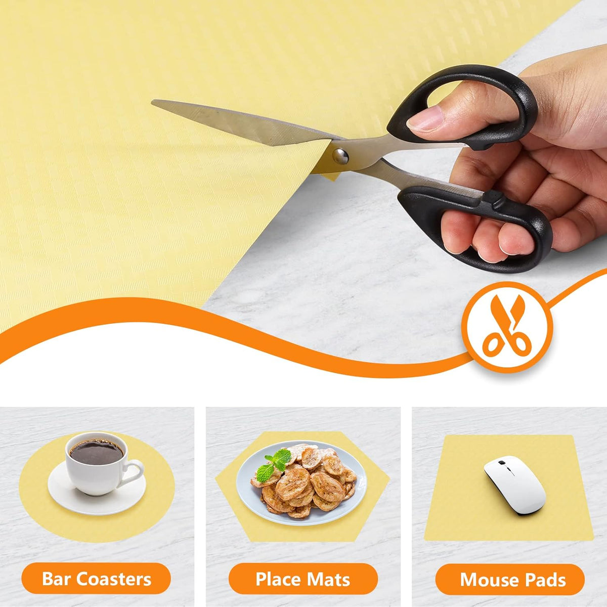 Shelf Liners for Kitchen Cabinets Refrigerator Liners Waterproof & Oil-Proof Kitchen Cupboard Liner