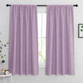 RYB HOME Bedroom Curtains Solid Blackout Panels Rod Pocket Thermal Insulated Window Drapes for