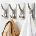 pickpiff Self Adhesive Coat Hooks for Hanging: Heavy Duty Stainless Wall Hook for Towel, Backpack