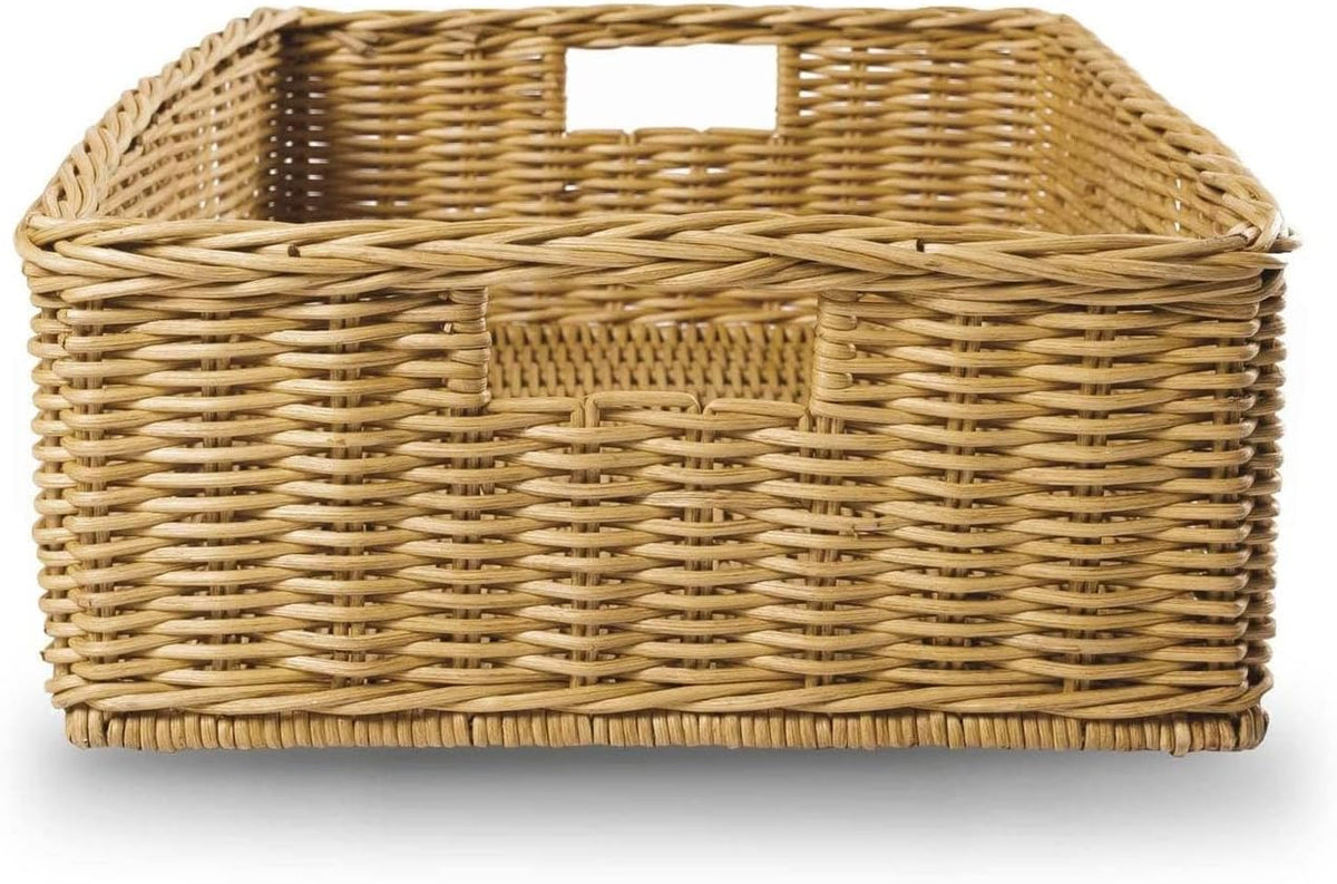 The Basket Lady Under The Bed/Basic Wicker Storage Basket, Extra Large, 25 in L x 19.5 in W x 8 in