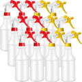 Eccliy 12 Pcs 16 Oz Plastic Spray Bottle, Adjustable Empty Reusable Sprayer for Cleaning, Planting