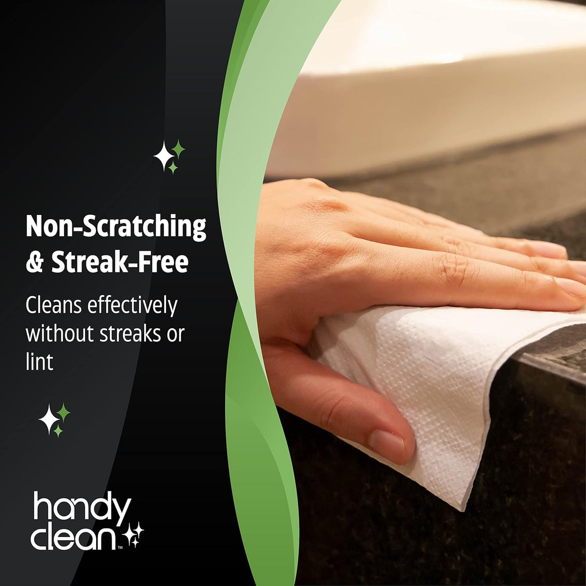 HandyClean Pre-Moistened Lens Cleaning Wipes, Eyeglass Wipes, Screen Wipes, 100 ct of 6 x 5 inches