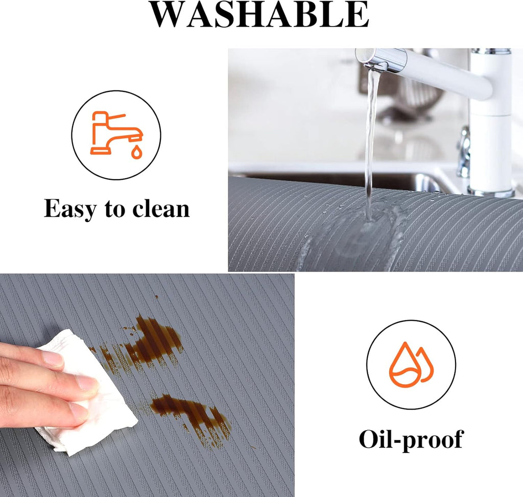 Shelf Liners for Kitchen Cabinets, 24Inch x 30Ft, Non Adhesive Shelf Liner, Non-Slip Kitchen Drawer
