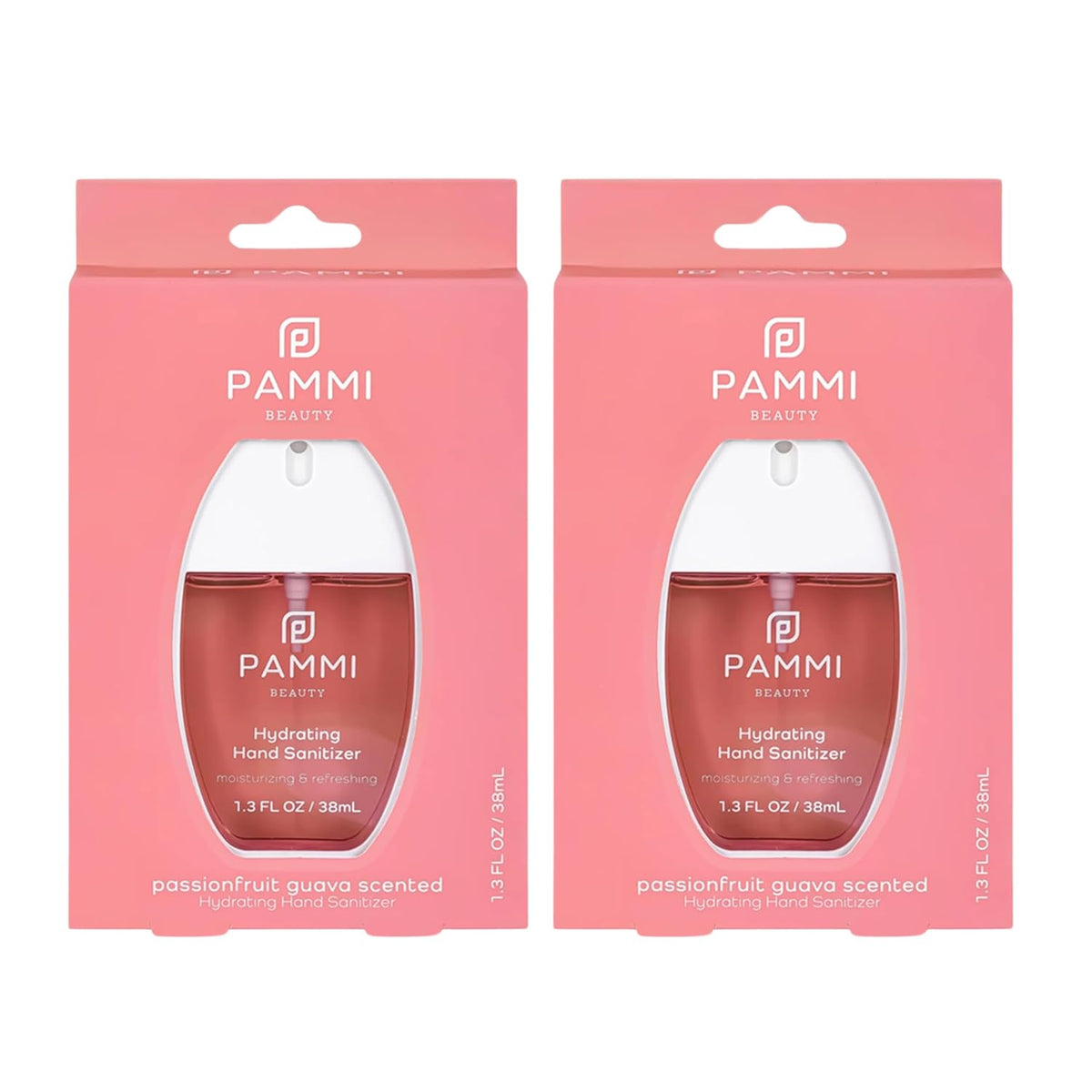 PAMMI Power Mist Hydrating Hand Sanitizer Spray, Portable Travel Size Pocket Hand Sanitizer