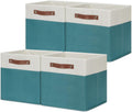HNZIGE Storage Cubes Bins for Organization Set of 4, Fabric Storage Cube 12 x12, Collapsible