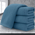 VOOVA & MOVAS Hand Towels for Bathroom Set of 4, Large 18" x 28", 100% Cotton | Lightweight | Thick