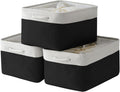 TheWarmHome Organization and Storage Basket for Organizing - Jumbo 3 Pack 17.7x13.8x9.7 inch Fabric