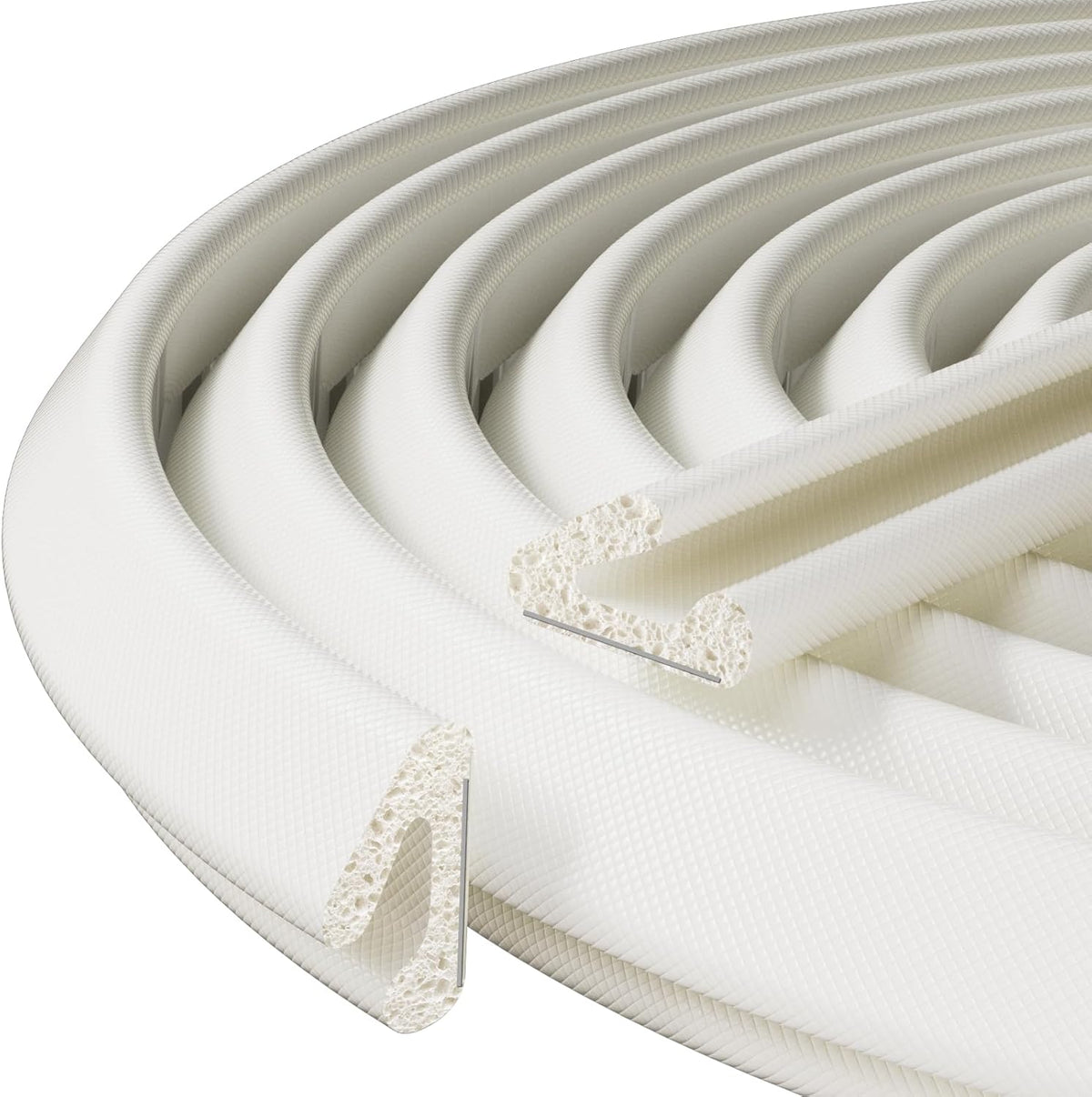 V-Shaped Weather Stripping Door Seal, 19.7FT Draft Stopper for Doors/Windows, Gaps, Dustproof