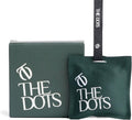 THEDOTS Series Car Air Freshener with 2 Adjustable Ribbons for Car Rearview Mirror, Frosted Ebony