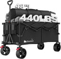 Gonex 48''L Collapsible Foldable Heavy Duty Oversized Wagon with 440lbs Weight Capacity, 300L