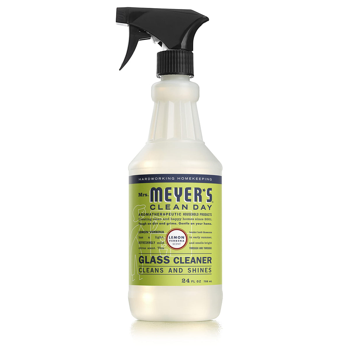 MRS. MEYER'S CLEAN DAY Mirror & Window Cleaner, Lemon Verbena, 24 fl oz