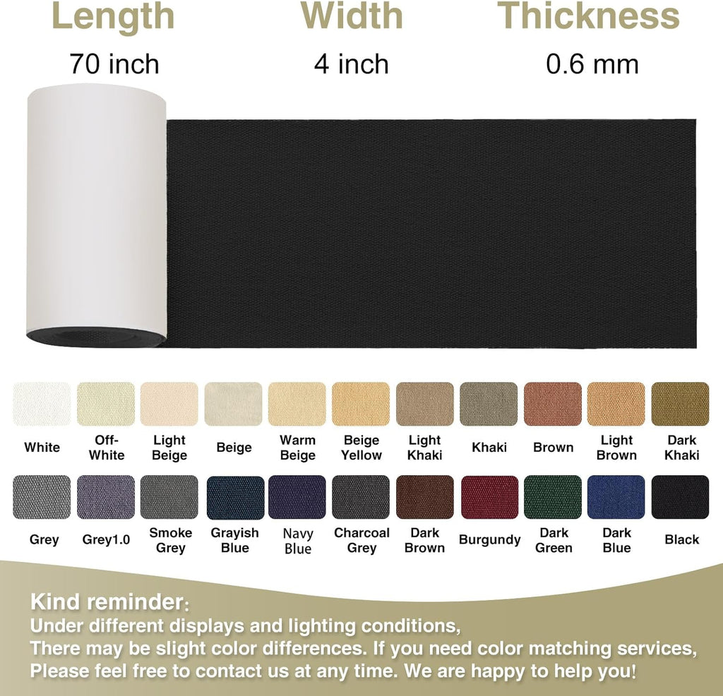 Canvas Repair Tape 4×70 Inch Waterproof Self-Adhesive Fabric Repair Patch for Repairing Boat