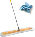 Commercial Dust Mop – 48” Floor Sweeper for Tiles, Hardwood, and Laminate Floors, with Aluminum