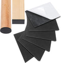 CHUNZEXI Non Slip Furniture Pads 6 PCS 5" x 4", Self Stick Rubber Grippers for Furniture Legs, Anti