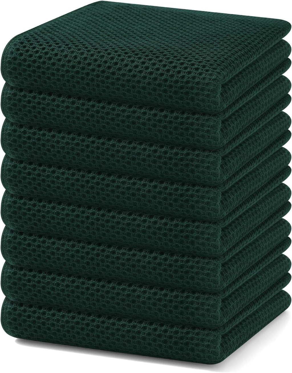 Homaxy 100% Cotton Waffle Weave Kitchen Dish Towels, Ultra Soft Absorbent Quick Drying Cleaning