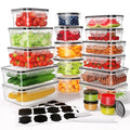 KEMETHY Large 40 Piece Food Storage Containers with Airtight Lids, BPA-free