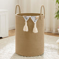 Laundry Basket,Woven Cotton Rope Laundry Hamper,40L for Decorative Storage of Dirty Clothes,Toys
