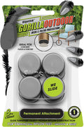 Gorilla Outdoor 1-1/4 Inch Furniture Sliders/Chair Glide Floor Protectors (Set of 8) Screw-On Nylon