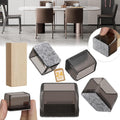 24PCS Rectangular Chair Leg Floor Protectors, Furniture Sliders, Non-Slip Felt Furniture Pads for