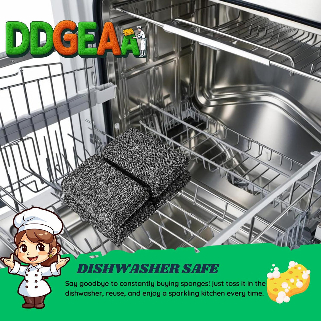 Heavy - Duty Kitchen Sponge - 20 Times More Durable, Scratch Free, Suitable for Non Stick Cookware