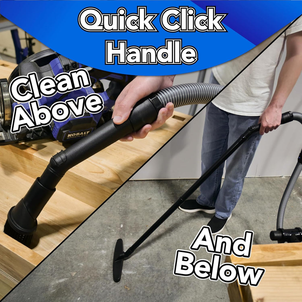 Cen-Tec Systems 95259 10 Ft. Home and Shop Vacuum Hose with Expanded Multi-Brand Power Tool Dust
