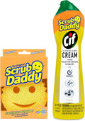 Scrub Daddy Sponges & Cif All Purpose Cleaner, Lemon - Non Scratch Sponges for Kitchen + Bathroom