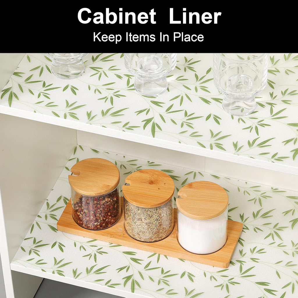 Cooyes Shelf Liner Drawer Liners, Shelf Liners for Kitchen Cabinets, Non Adhesive Cabinet Liner