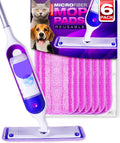 VanDuck Reusable Mop Pads Compatible with Swiffer PowerMop (6 Pack) - Multi-Surface Mopping Pad