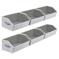 Homsorout Closet Organizers Bins 6 Packs - Large Closet Shelf Organizer with Handles, Fabric