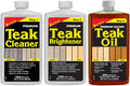 STAR BRITE Teak Kit - Restore Decks, Patio, Outdoor Furniture, Boats & Fine Wood - Marine Grade