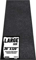 Front Door Mat Indoor Outdoor Entrance, 36" x 120" Dirt Resistant and Absorbent Door Mat, TPR