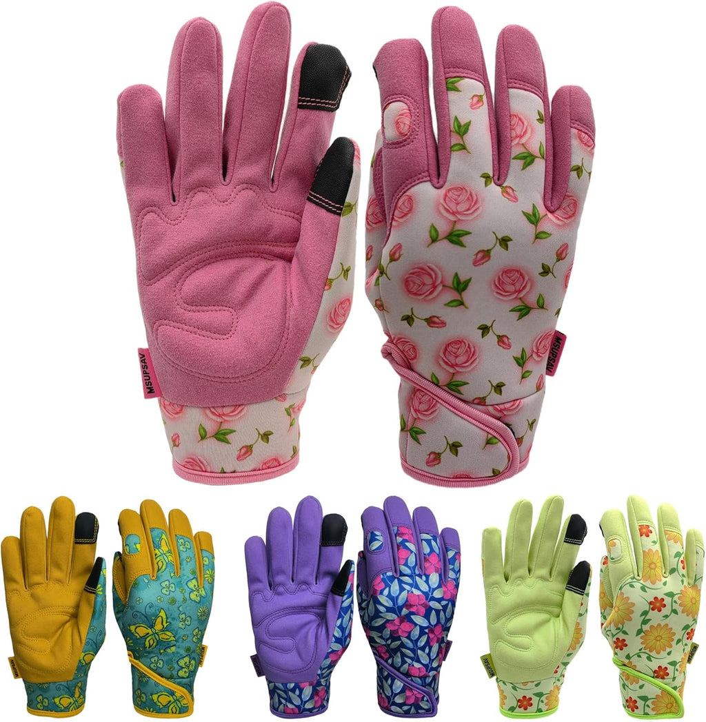 Thorn Proof&Puncture Resistant Gardening Gloves with Grip,Garden Gloves for Women, Leather Work
