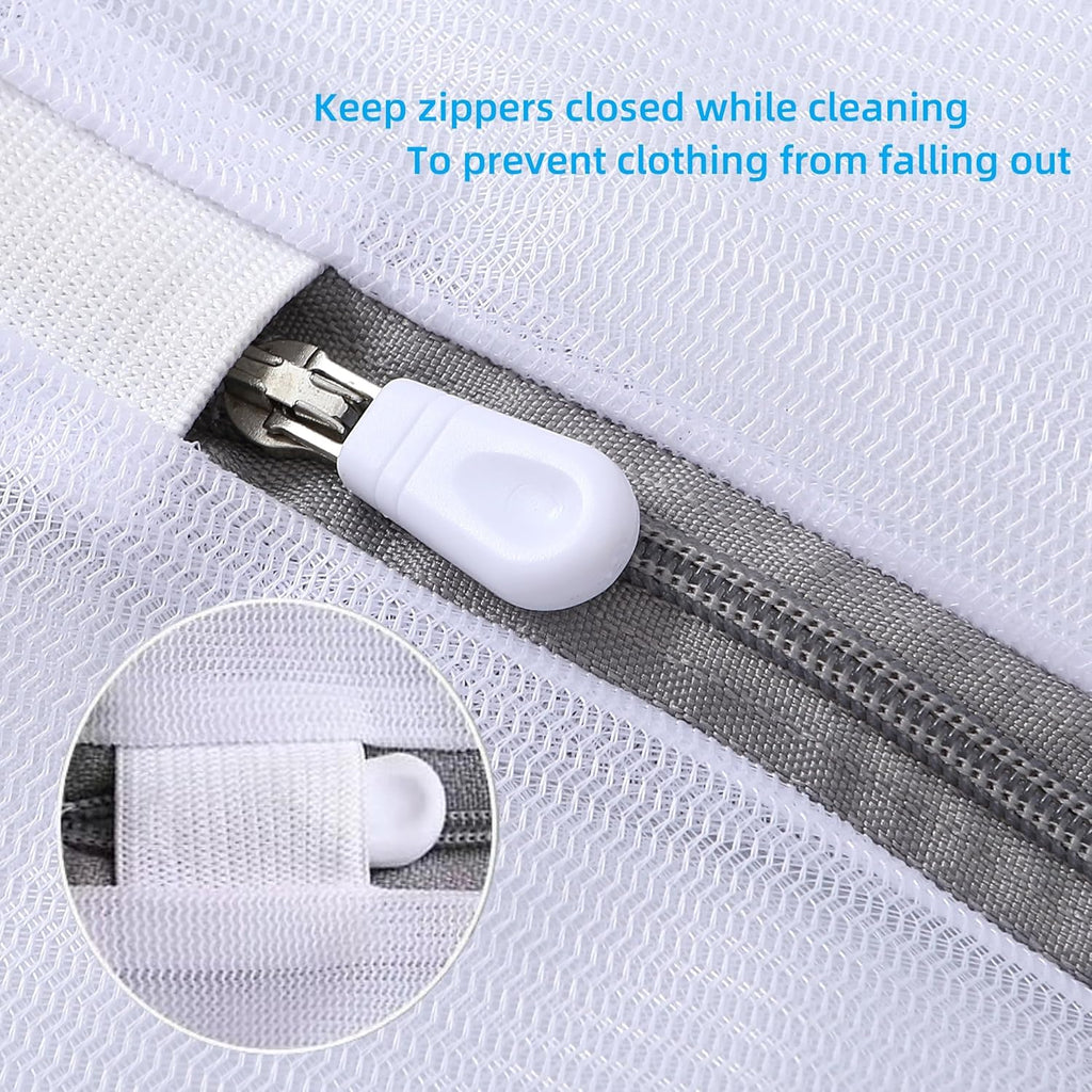 8 Pcs Lingerie Bags for Washing Delicates(2XXL 2XL 4L) Mesh Laundry Bags for Washing Machine