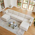CHITA Oversized Modular Sectional Fabric Sofa Set, FSC Certified Extra Large U Shaped Couch