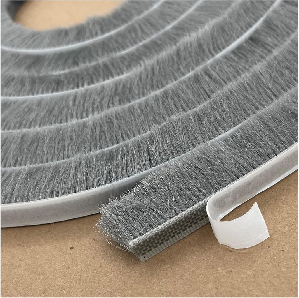 Brush Weather Stripping Window Insulation Sealer for Winter, Self Adhesive Weatherstripping for
