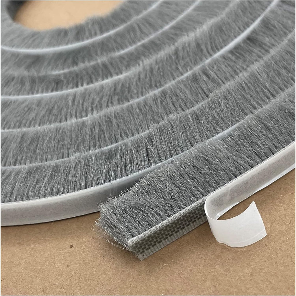 32ft Door Weather Stripping Door Seal Strip Brush for Sliding Windows/Doors Frame (32ft x11/32