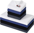 Homaxy 100% Cotton Kitchen Towels and Dishcloths Set - 8 Pack Waffle Weave Soft and Absorbent Dish