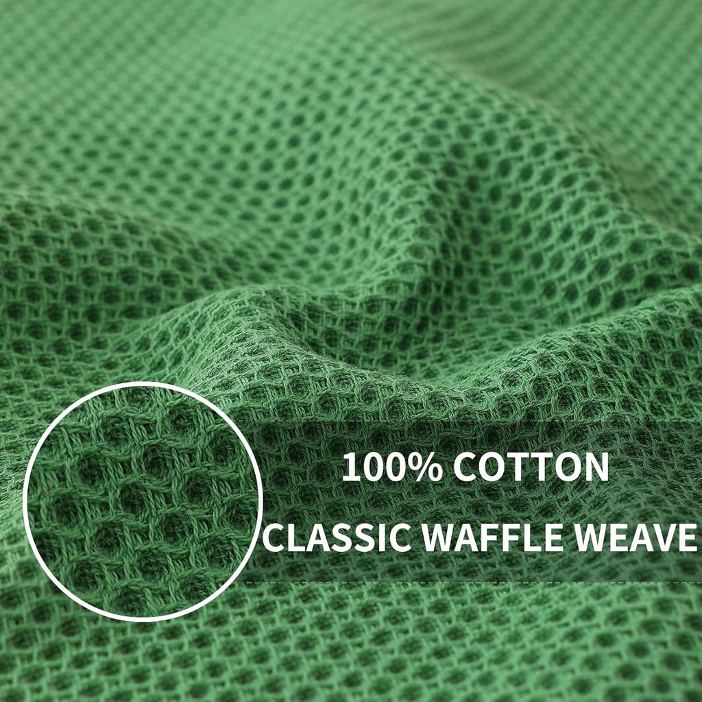 Homaxy 100% Cotton Waffle Weave Kitchen Dish Cloths, Ultra Soft Absorbent Quick Drying Dish Towels