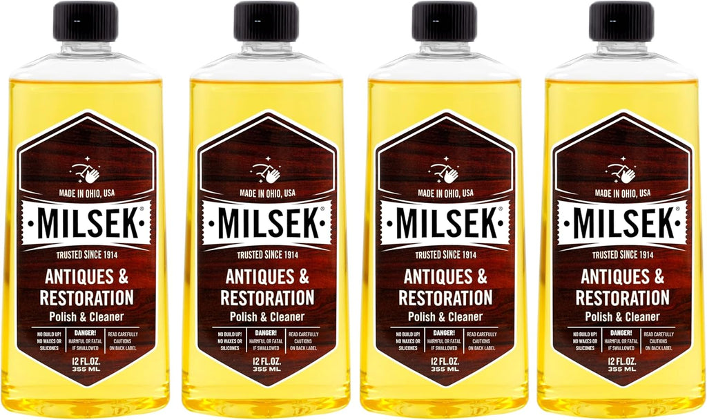 Milsek Antiques & Restoration Polish & Cleaner - Home Essential Cleaning Supplies for Home