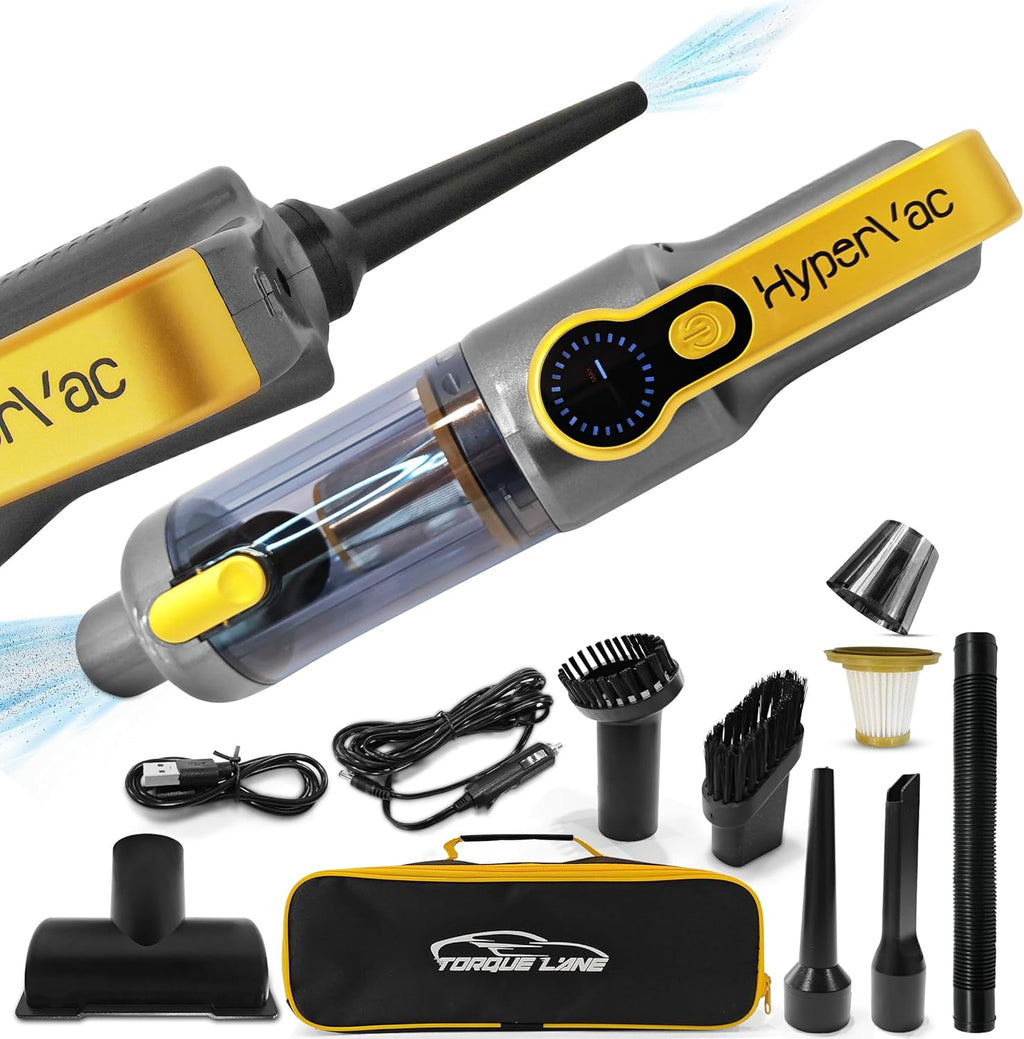 Car Vaccum Cleaner - 2 in 1 Handheld, High Power, Portable Vaccum Cordless & Corded + Blower with