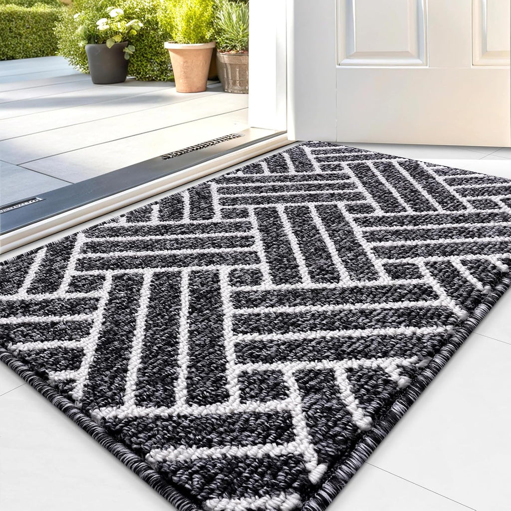 OLANLY Indoor Door Mat, 32x20 Inch, Dirt Resistant and Absorbent, Non-Slip Rubber Backing Floor