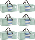 VENO 6 Pack Moving Bags for College, Heavy-Duty Storage Totes, Moving Boxes and Wardrobe Packing