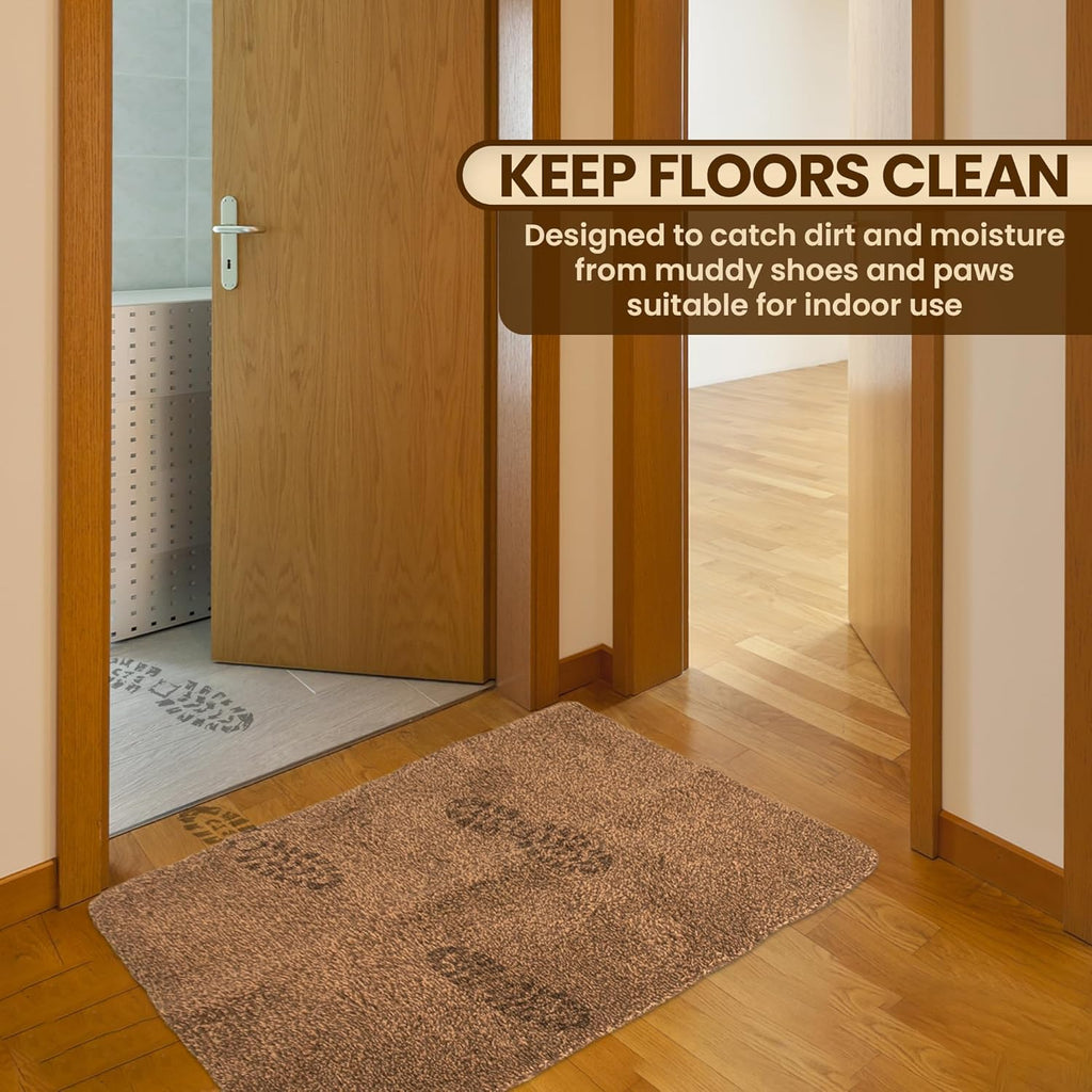 Premium Microfiber Indoor Door Mat – 36"x60" Washable Entry Mat, Non-Slip, Waterproof Backing