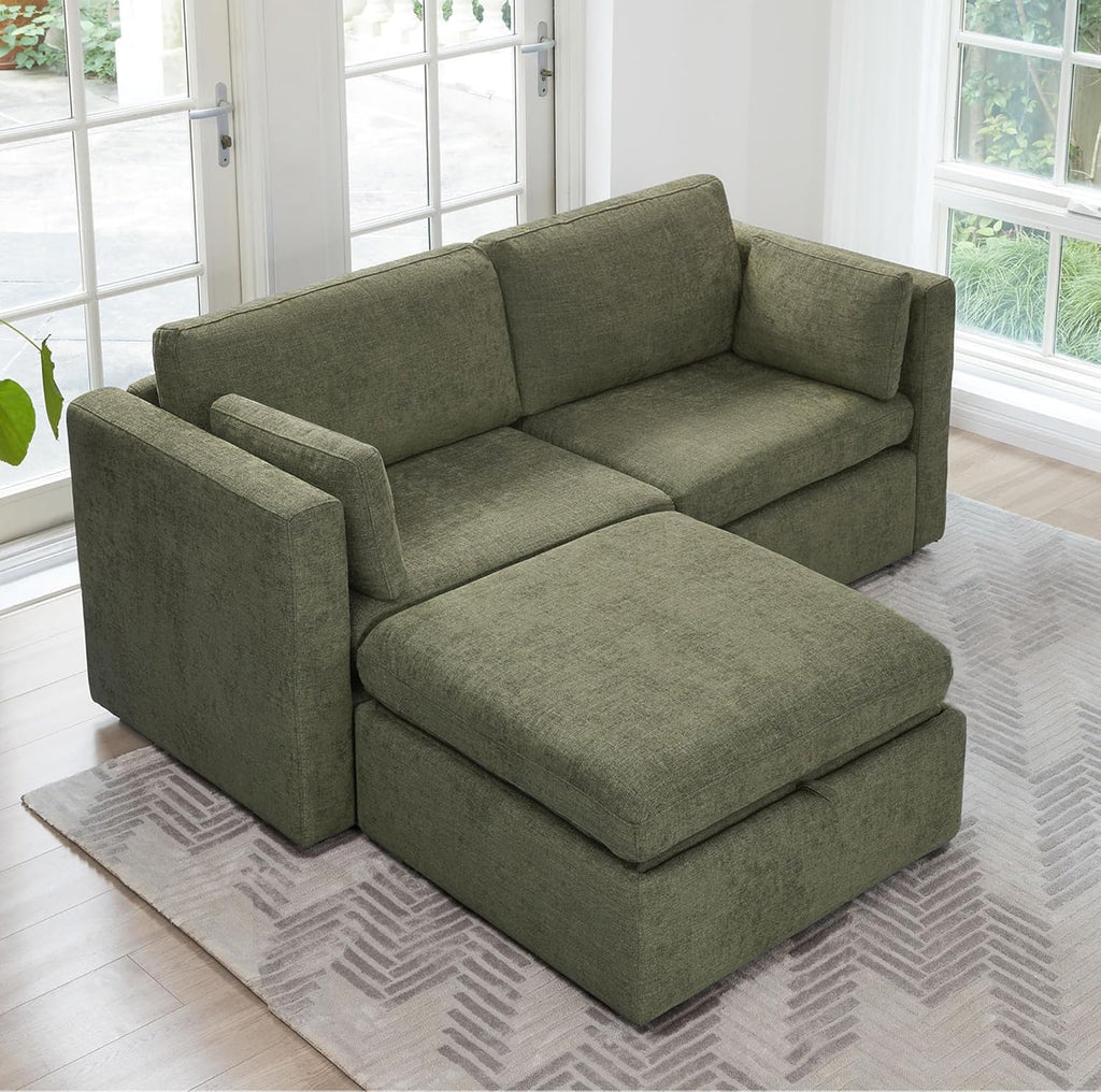 CHITA Modular Sectional Sofa, FSC Certified L Shaped Couch with Reversible Chaise, Modular