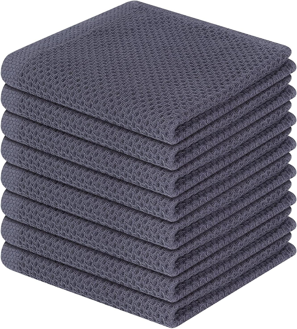 Homaxy 100% Cotton Waffle Weave Kitchen Dish Cloths, Ultra Soft Absorbent Quick Drying Dish Towels