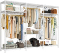 Raybee Clothes Rack Heavy Duty Load 795LBS Adjustable Clothing Racks for Hanging Clothes Garment